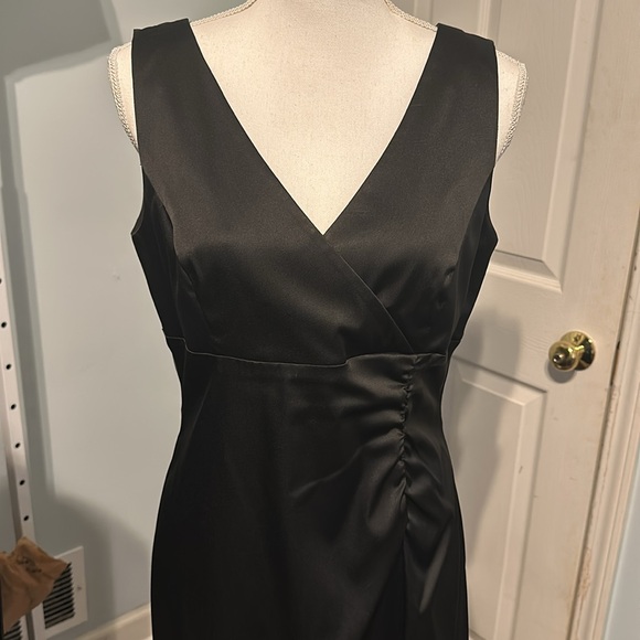 Donna Ricco Net York Black Silky Sleeveless LBD Cocktaill Dress - Worn Once! - Picture 2 of 9